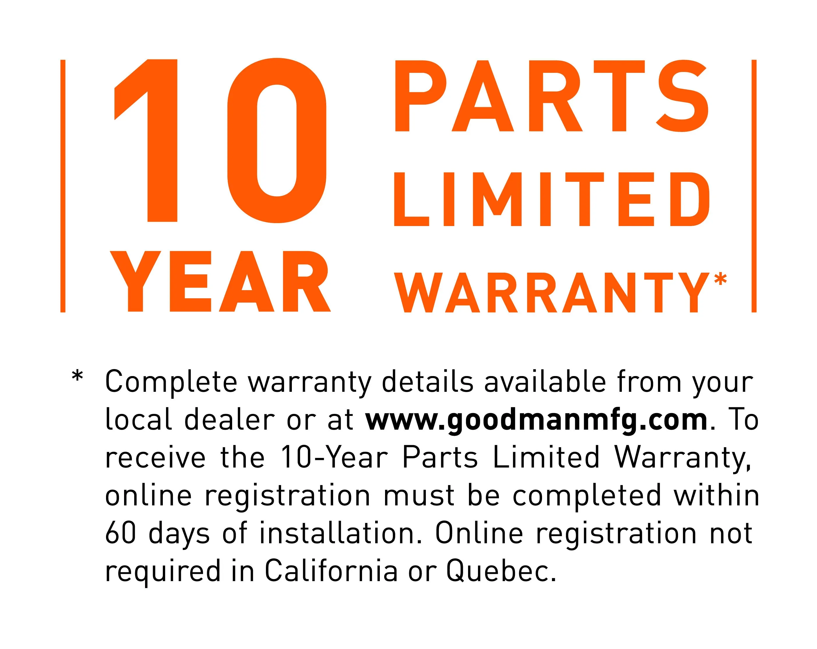 2.5 Ton Up To 15.2 SEER2 Goodman Air Conditioner Model GLXS4BA3010