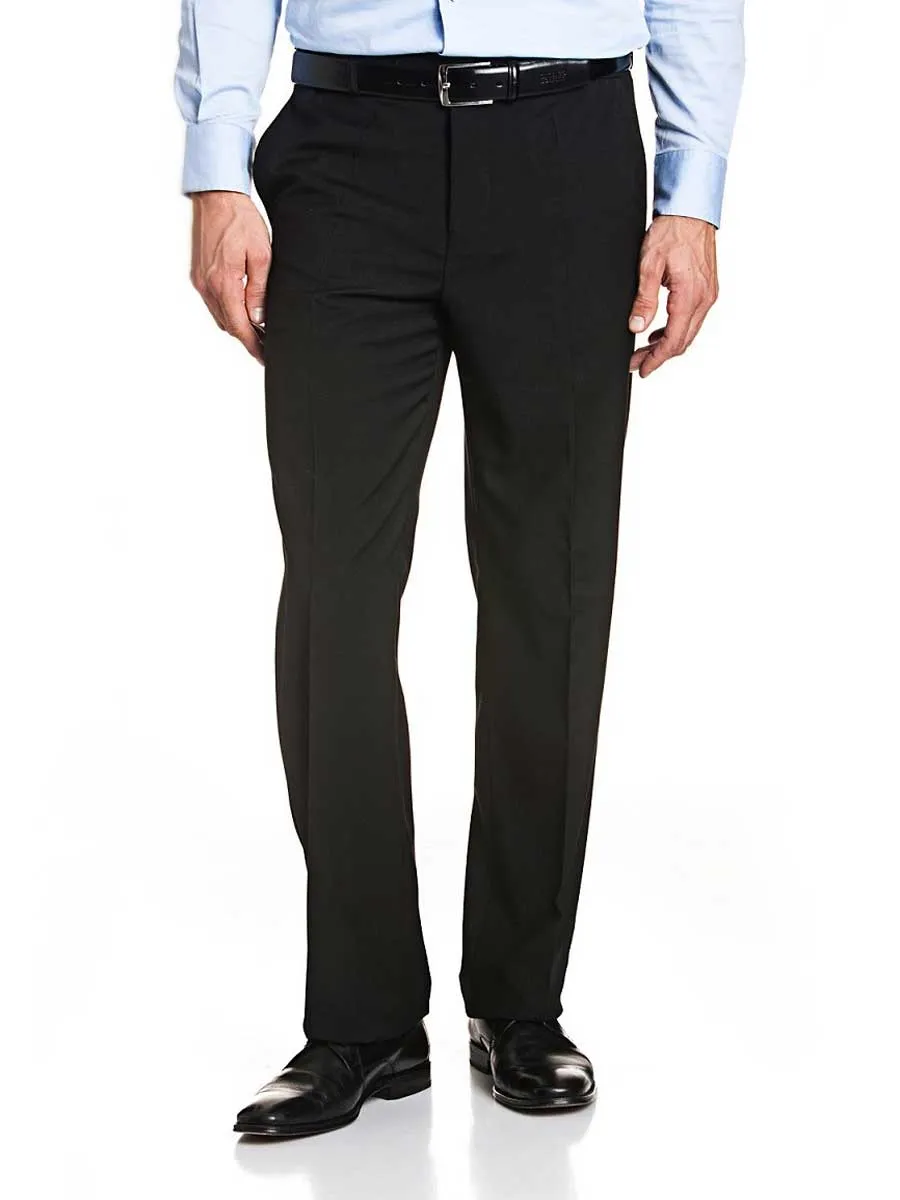 40% OFF BRUHL Robert Trousers - All-Year Wool Mix Formal - Black -  Size: 34 LONG