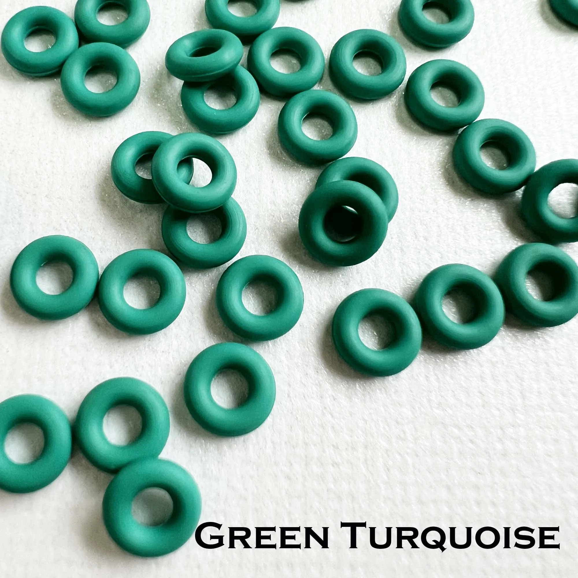 6mm Rubber O-Rings (ID: 2.6mm)  - choose color & quantity