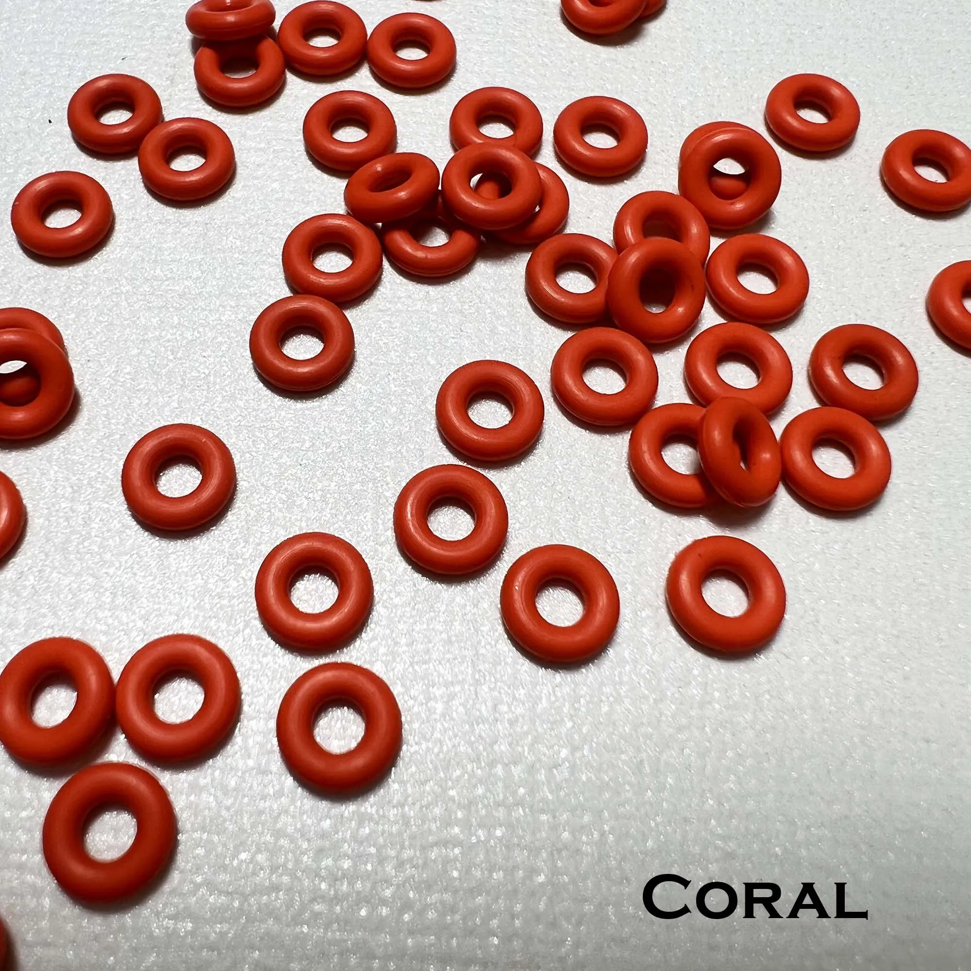 6mm Rubber O-Rings (ID: 2.6mm)  - choose color & quantity