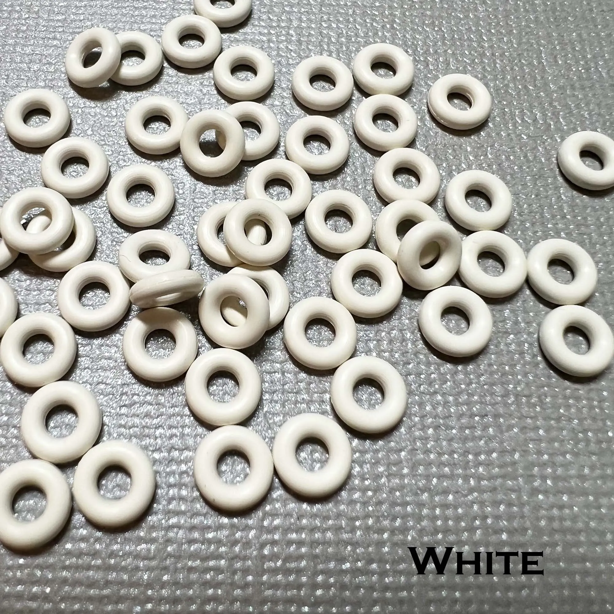 6mm Rubber O-Rings (ID: 2.6mm)  - choose color & quantity