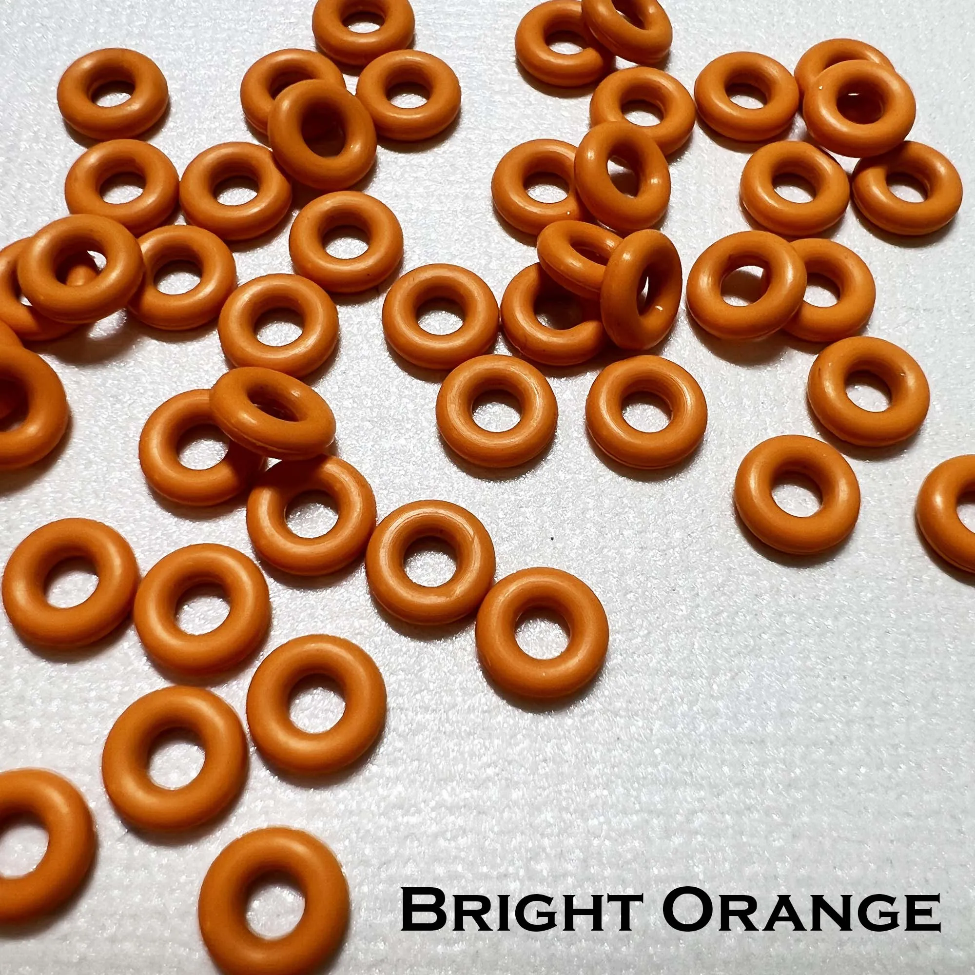 6mm Rubber O-Rings (ID: 2.6mm)  - choose color & quantity