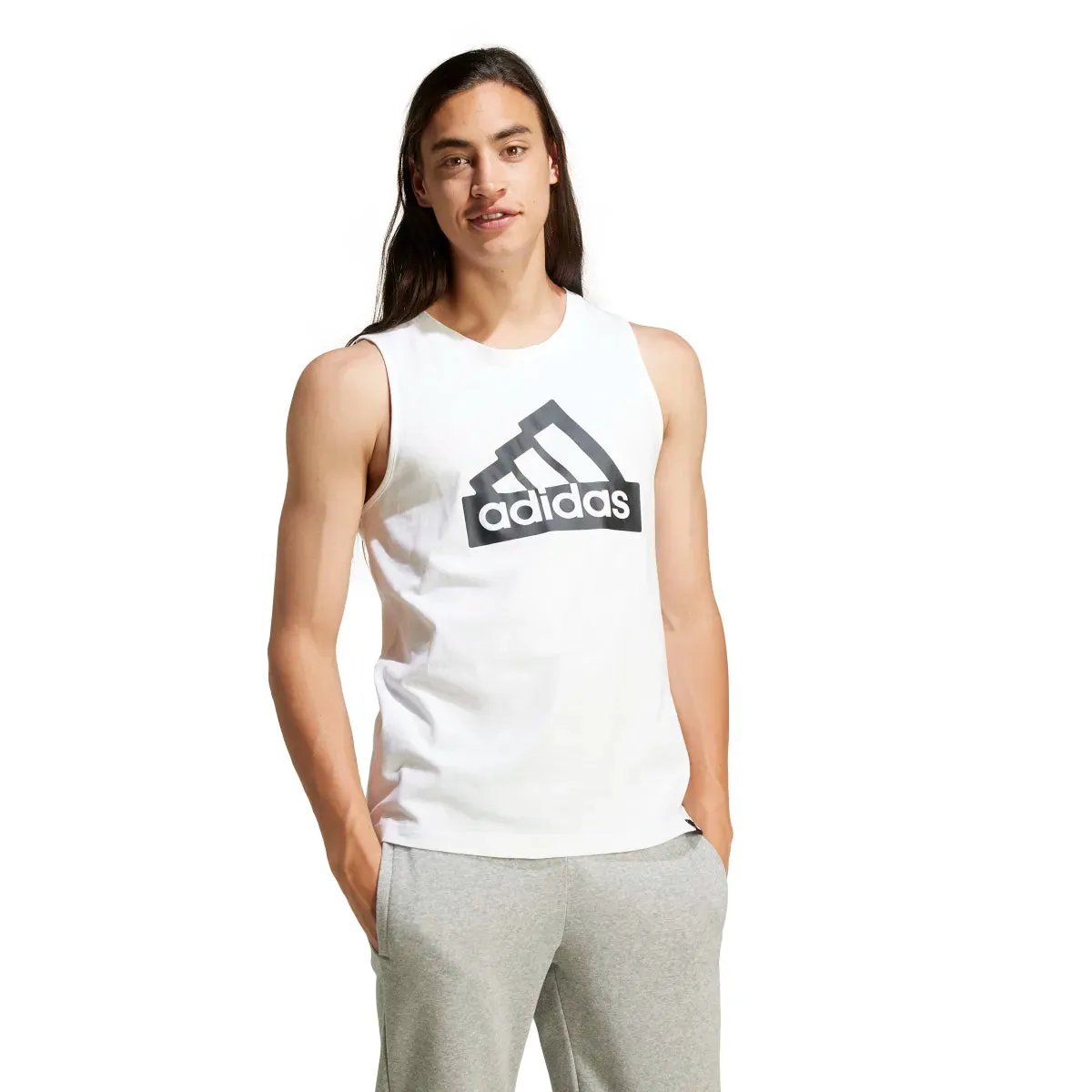 adidas Men's Modern Essentials Graphic Tank Top (Tall)