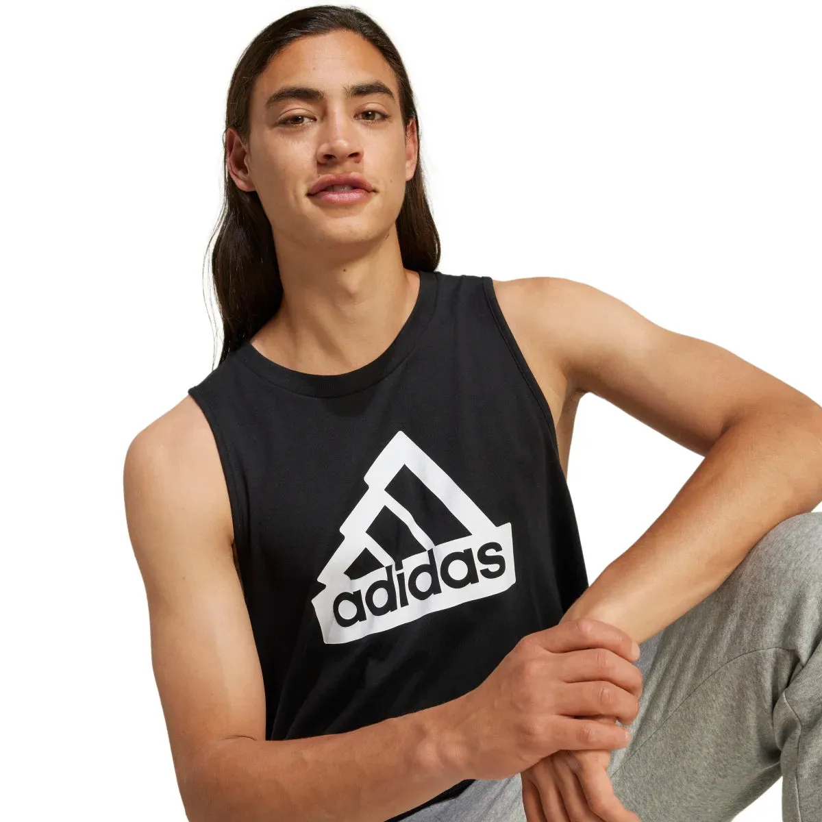 adidas Men's Modern Essentials Graphic Tank Top (Tall)