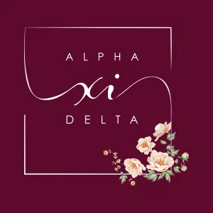 Alpha Xi Delta Minimalist Floral Design