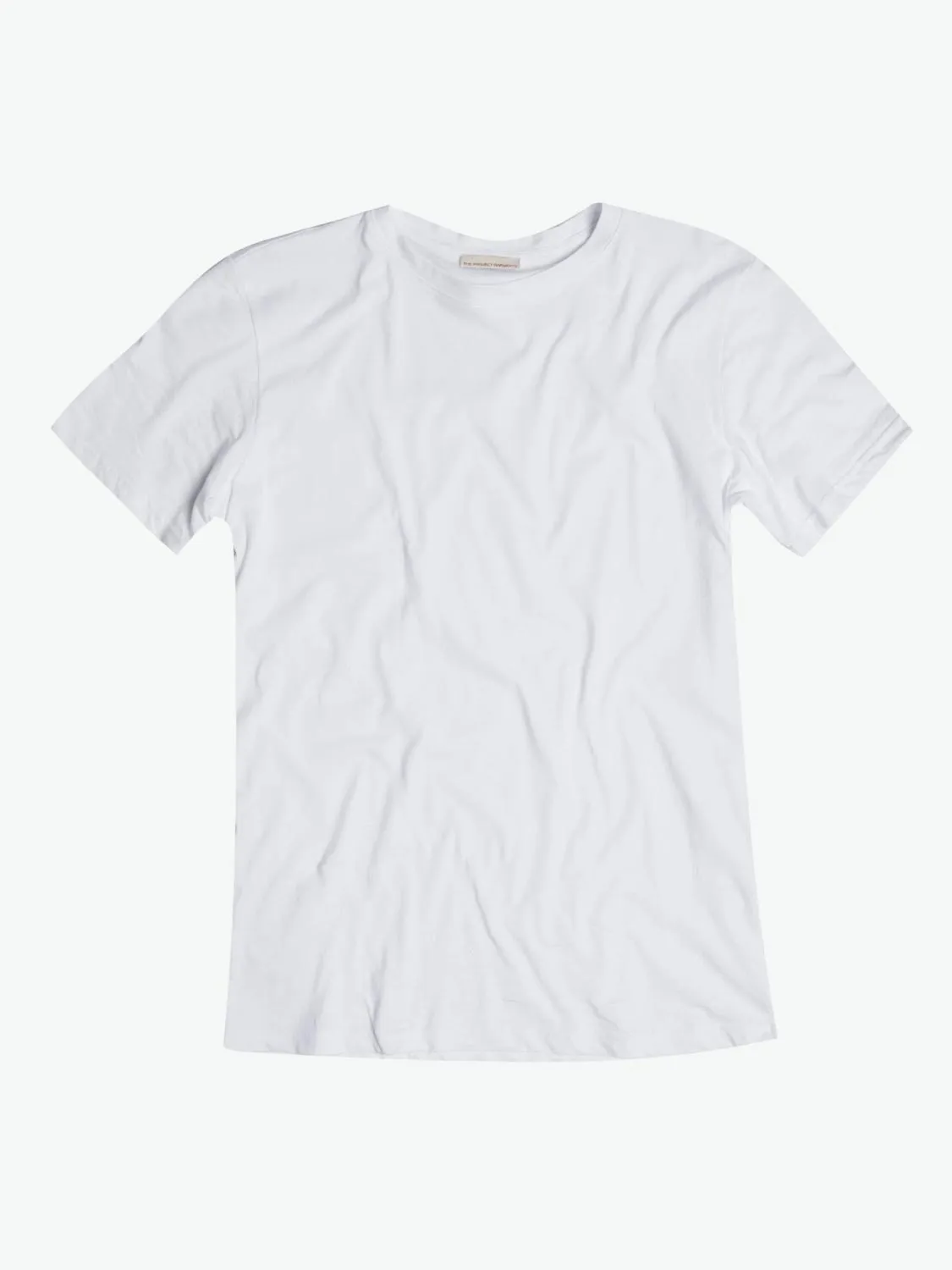 Crew Neck Tailor-Fit Supima Cotton T-shirt White