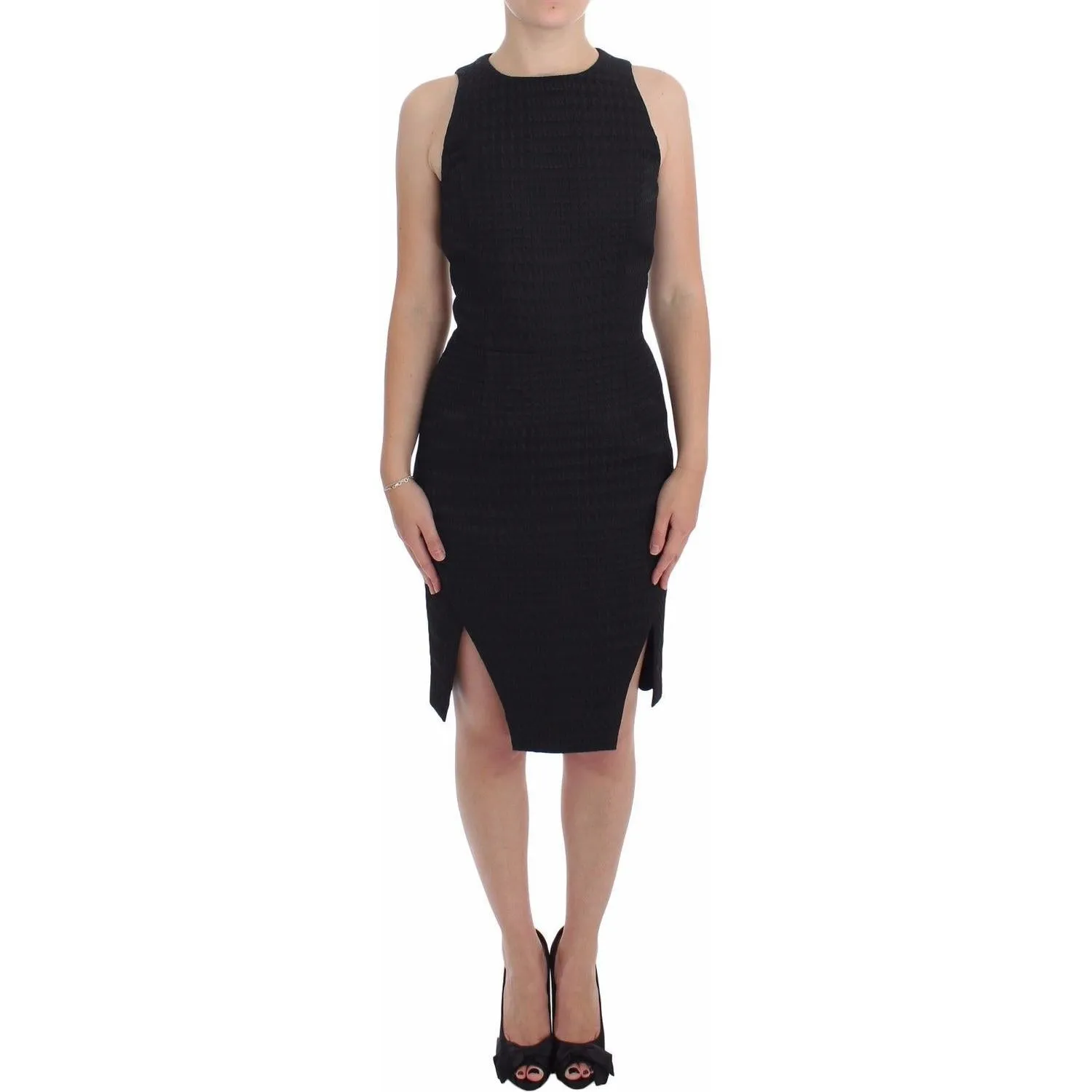 DAIZY SHELY Elegant Sheath Black Dress for Formal Occasions