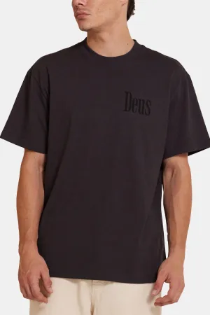 Deus Partisan Tee Organic Cotton T-Shirt (Anthracite)