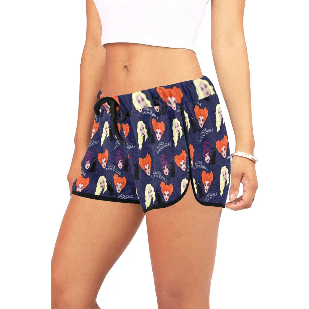 Disney Hocus Pocus Gather Round Sisters Women's Relaxed Shorts