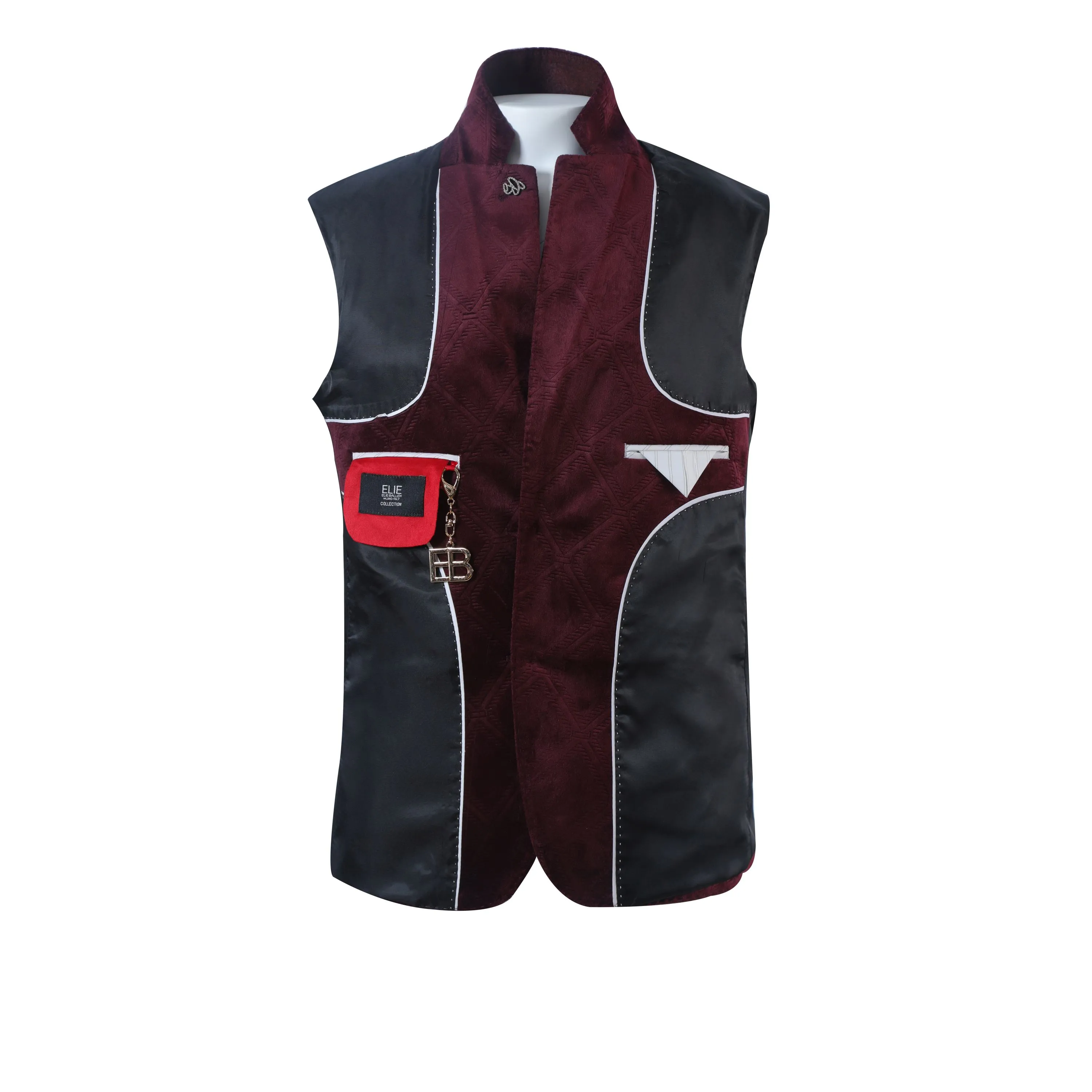 ELIE BALLEH Wine ELIE BALLEH Boy's Blazers Sports Coat Jacket