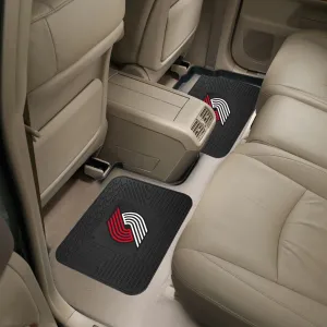 Fanmats Portland Trail Blazers Back Seat Car Utility Mats - 2 Piece Set