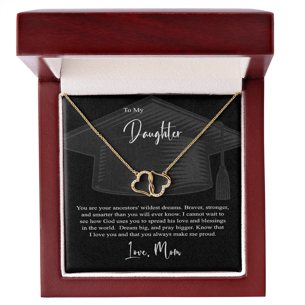 GOLD NECKLACE |TO MY DAUGHTER, LOVE, MOM  | GRADUATION  | MINIMALIST NECKLACE