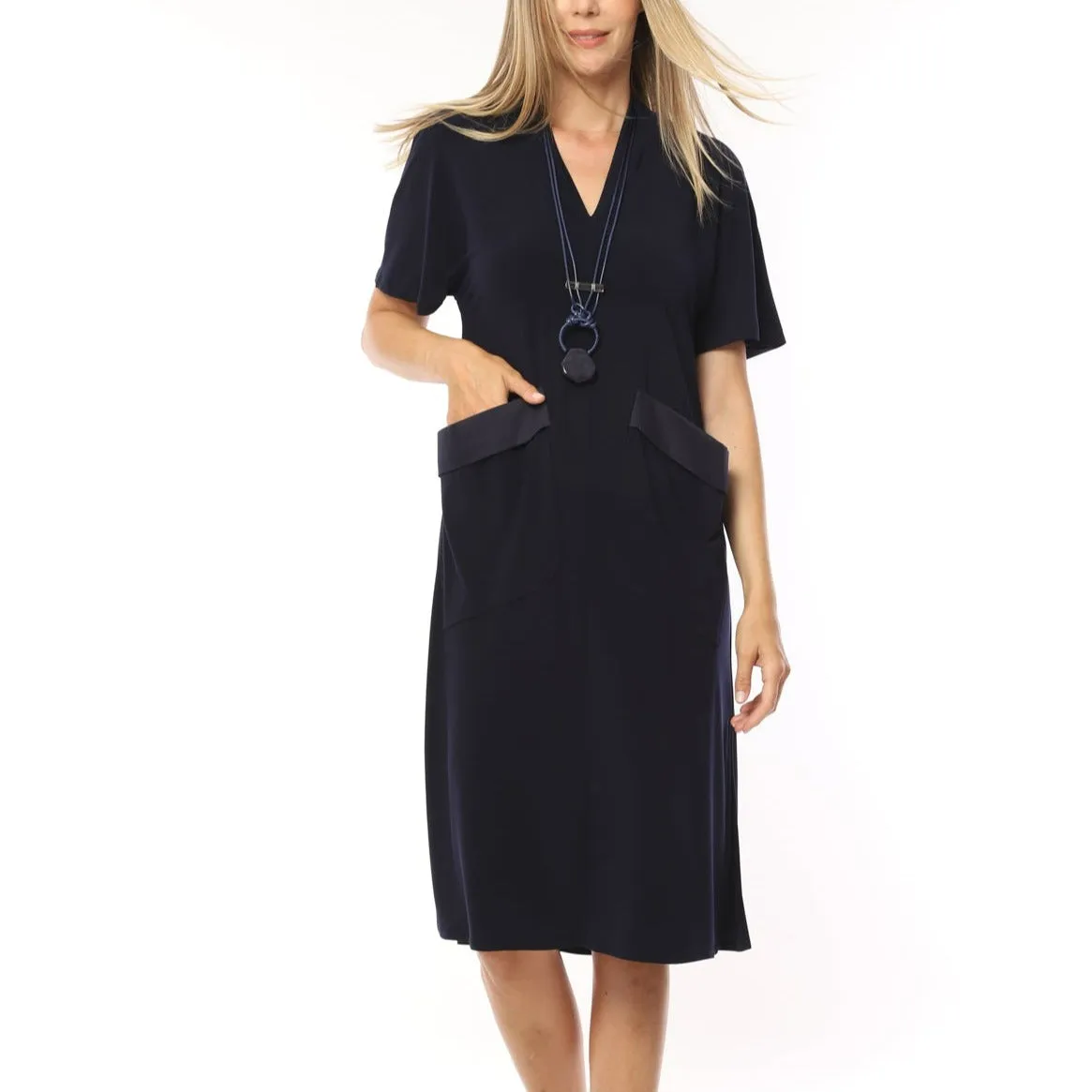 I.NCO Navy Blue Pocket Dress