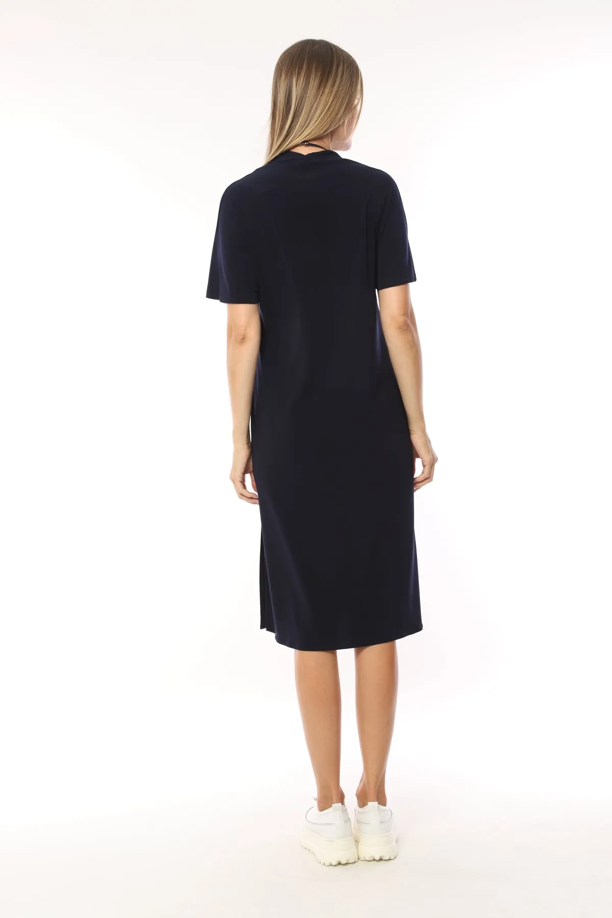 I.NCO Navy Blue Pocket Dress