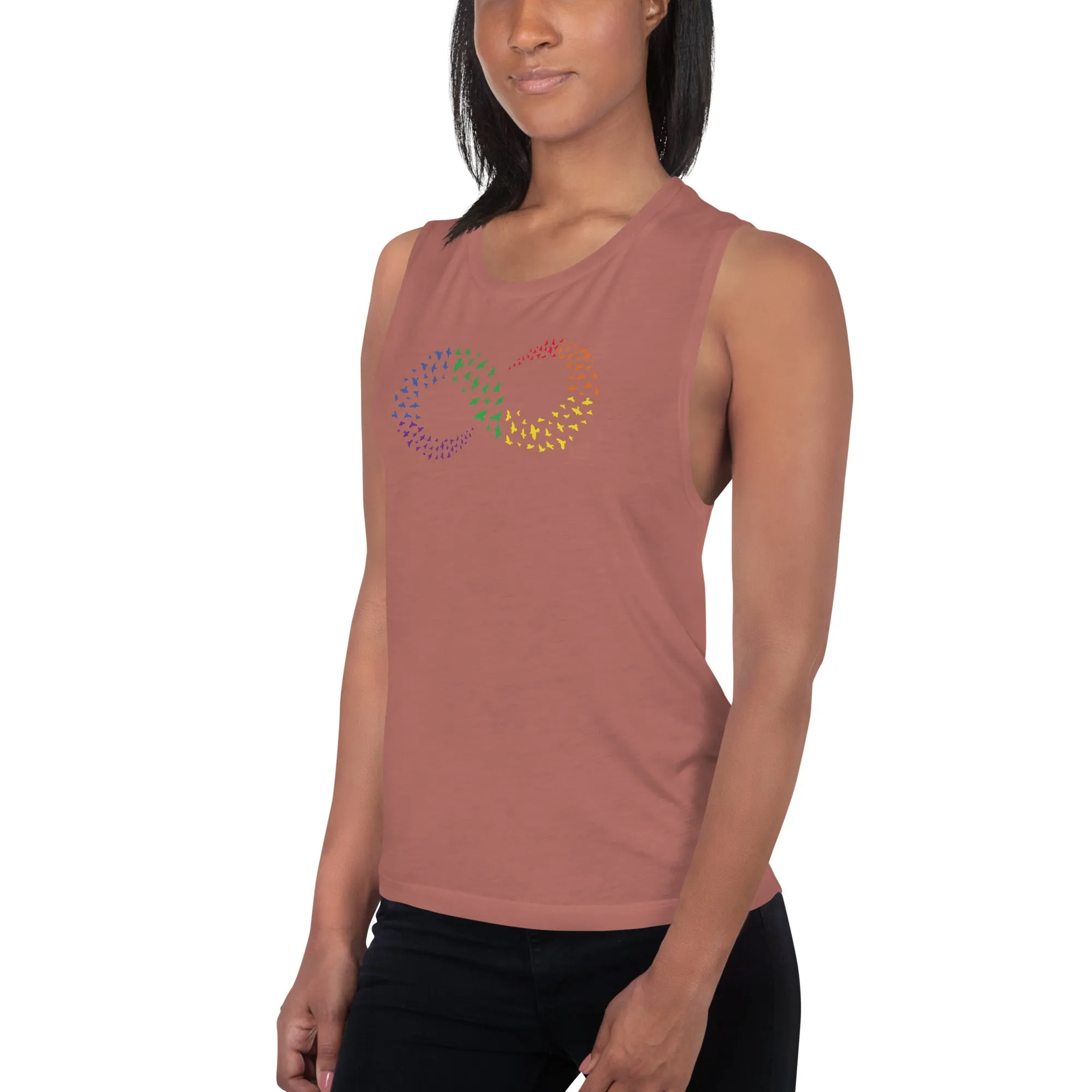 Infinity Love Ladies’ Muscle Tank-Top