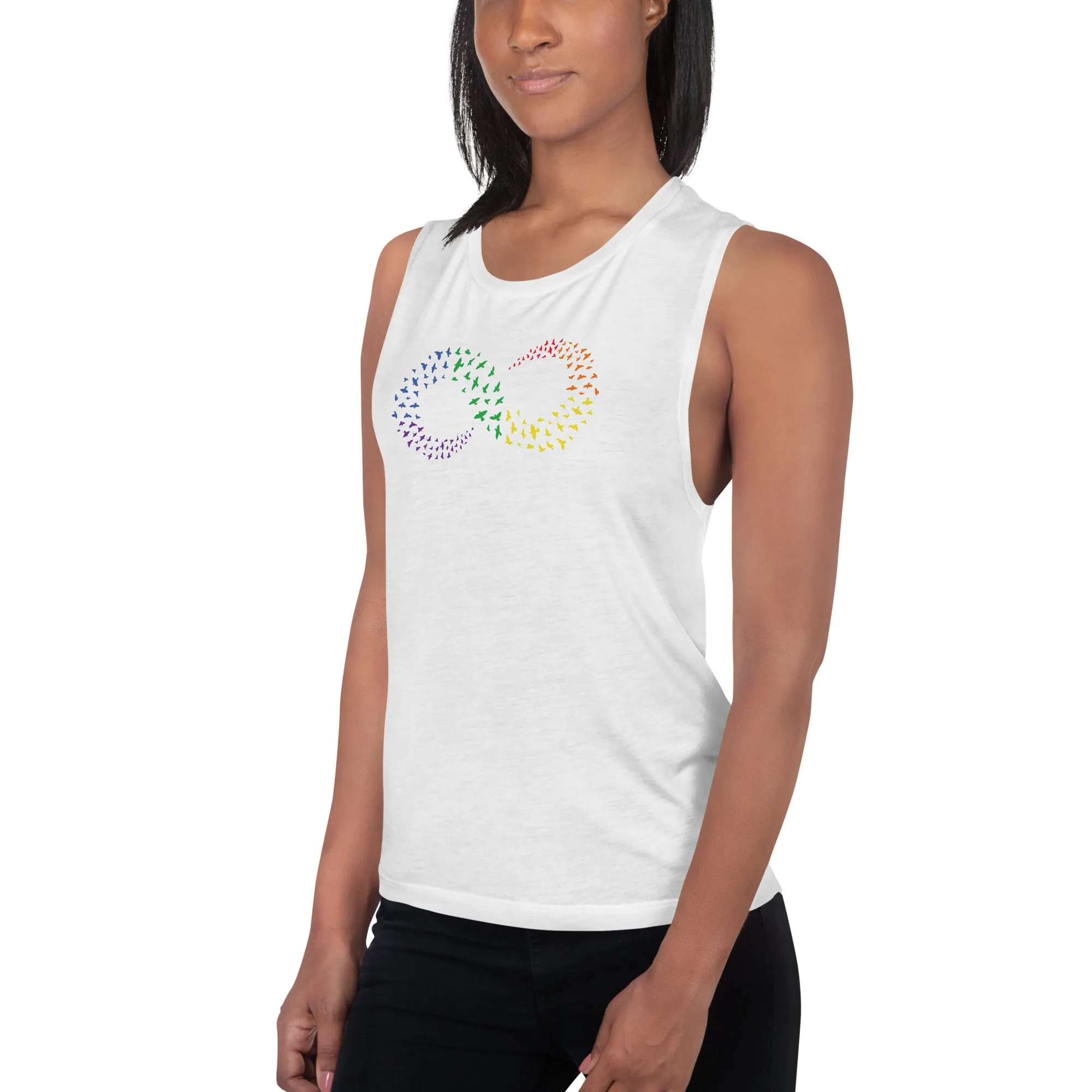 Infinity Love Ladies’ Muscle Tank-Top