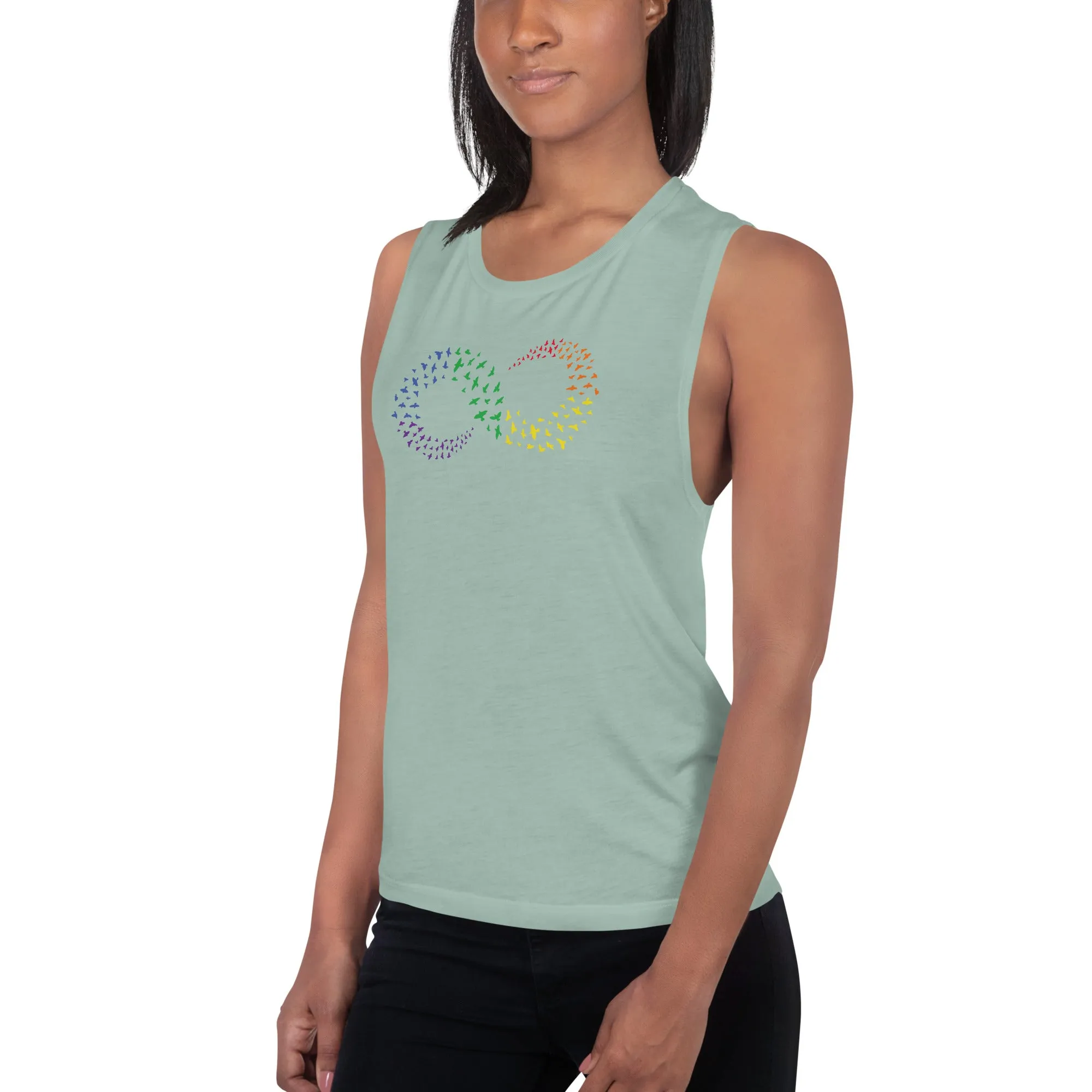 Infinity Love Ladies’ Muscle Tank-Top