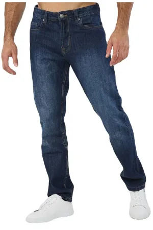 Mens Straight Leg Cotton Jeans - 48W X 33L