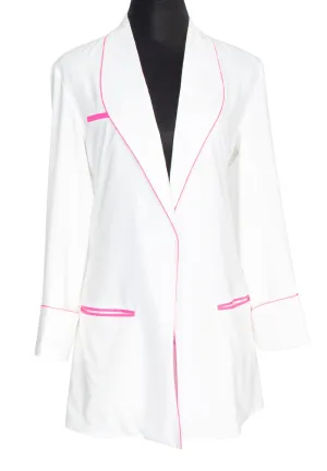 Monochrome - White Blazer (Neon Pink)