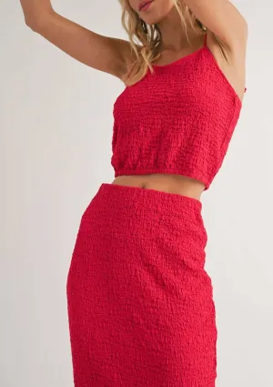 On the Pier Knit Tank Top - Red