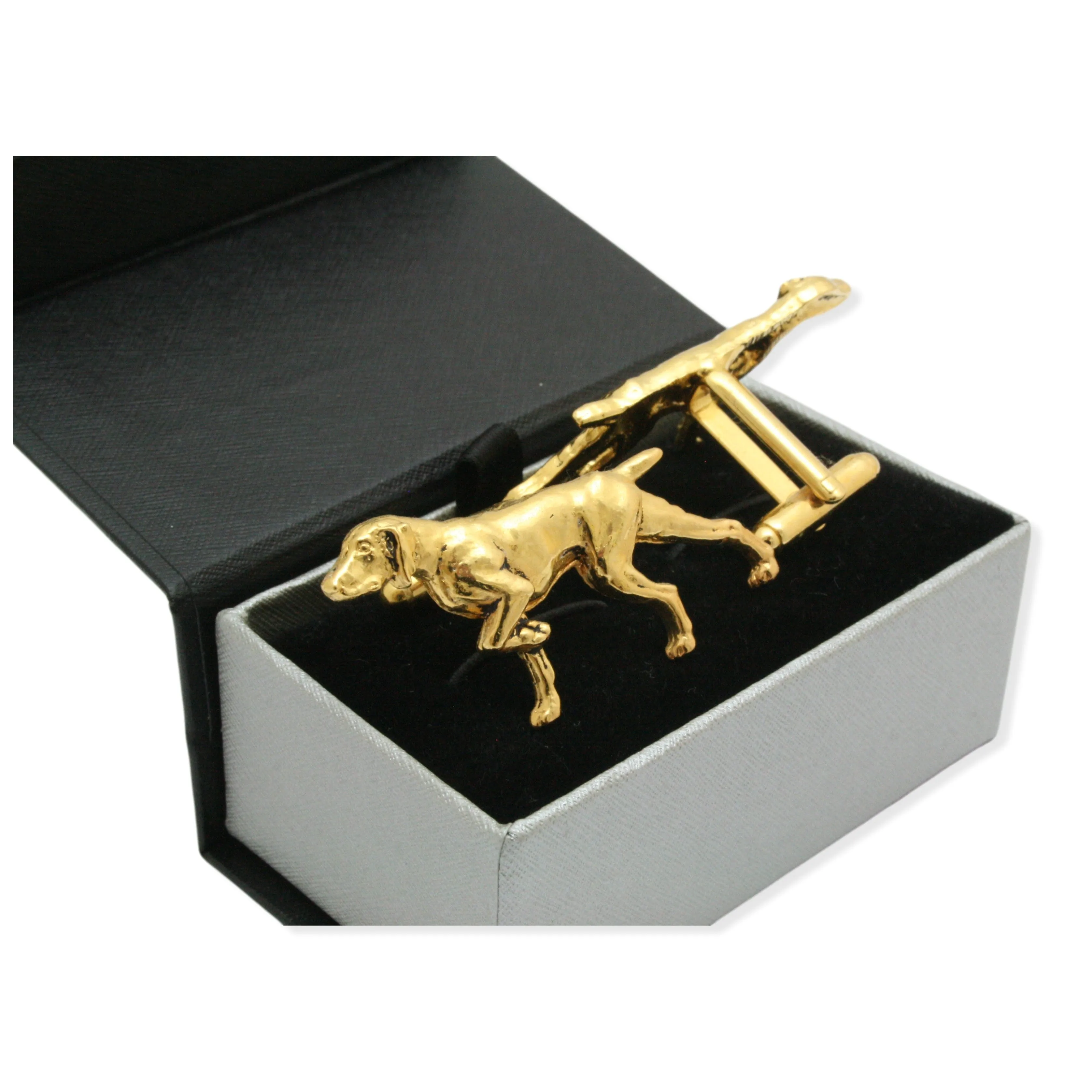 Pointer Gundog Gold Plated Luxury Cufflinks