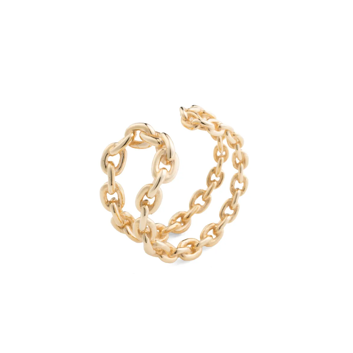 "All About Basics" Double Line Chain Ear Cuff Small size