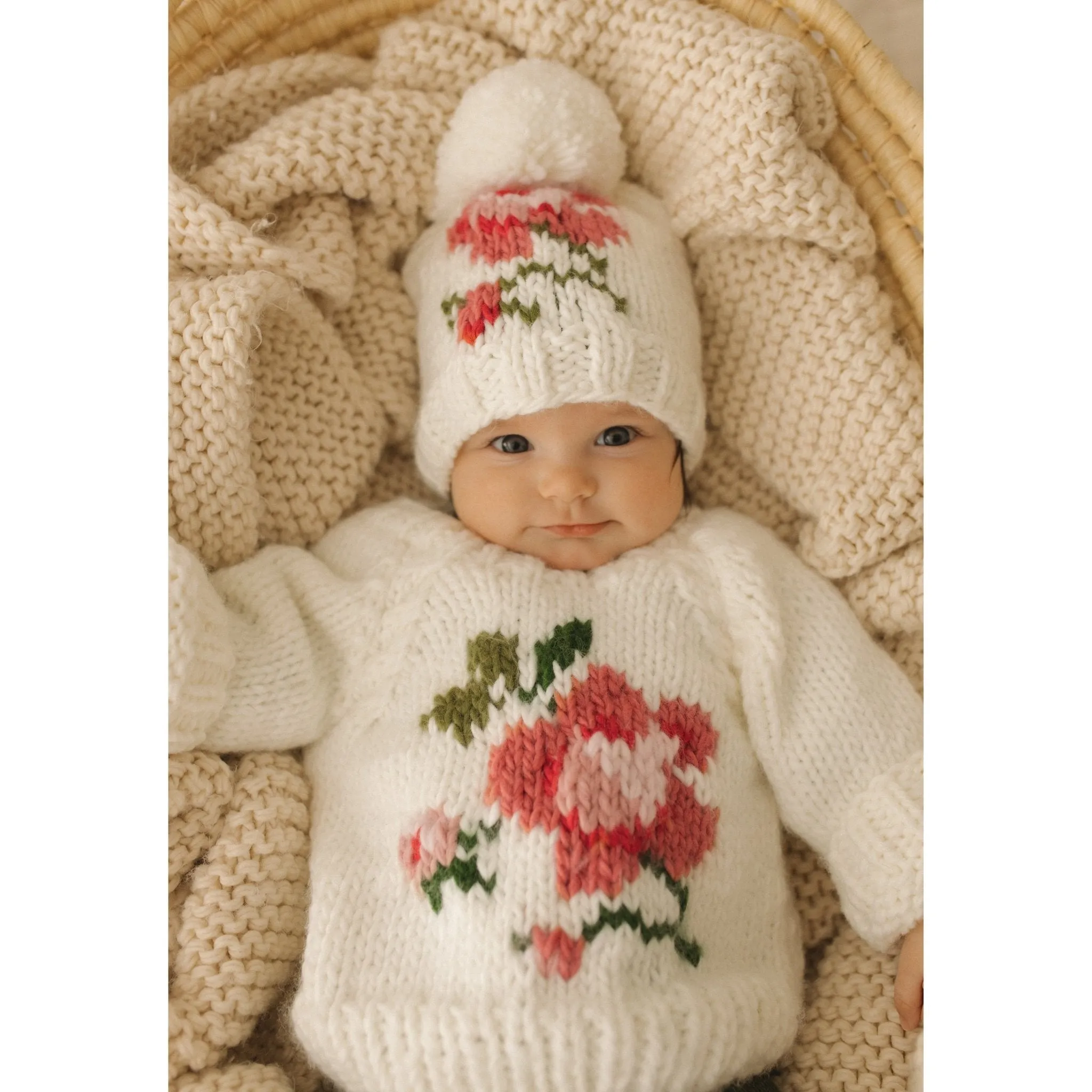 Rose Crew Neck Sweater for Baby & Toddler