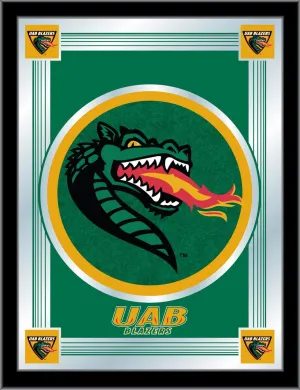 UAB Blazers Holland Bar Stool Co. Collector Green Logo Mirror (17" x 22")