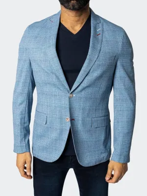 Unconstructed Stretch Blazer - Rain Blue