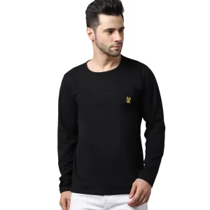 Vimal Jonney Cotton Black FullSleeve T-Shirt For Men