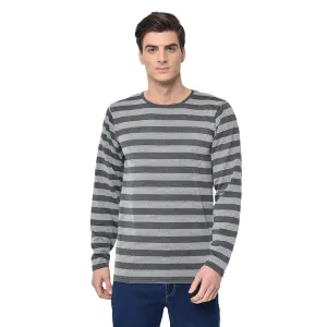 Vimal Jonney Full Sleeve Grey T-shirt For Men's