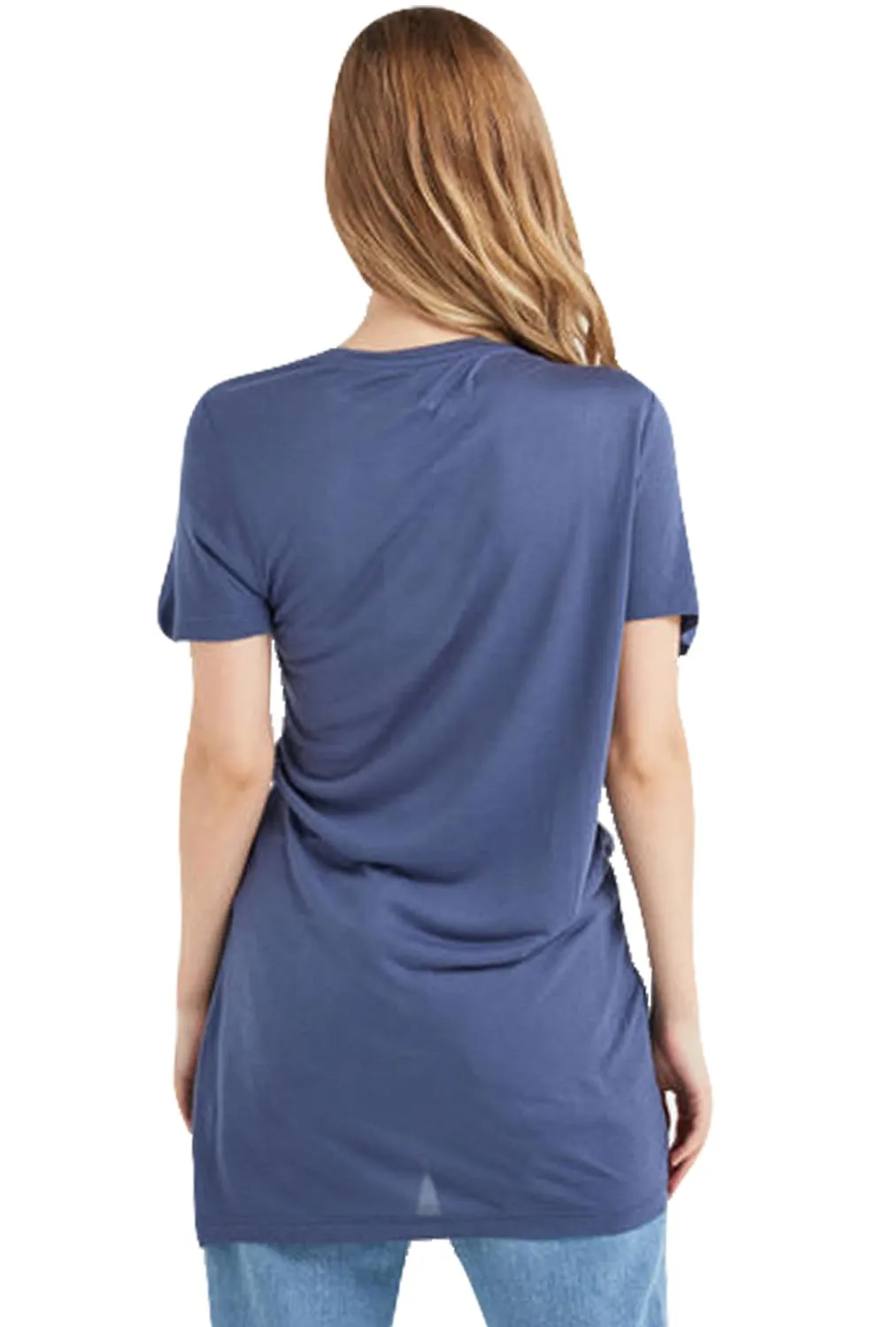 Womens Longline Silhouette Plain T Shirt