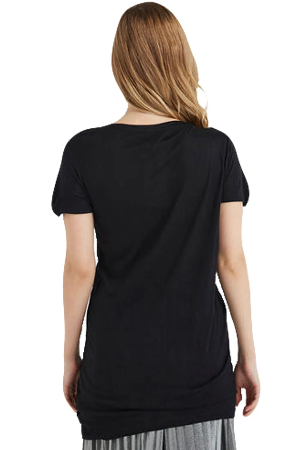 Womens Longline Silhouette Plain T Shirt